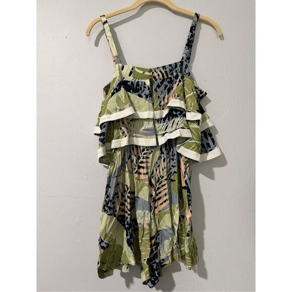 MinkPink Aloha playsuit green Muti tiere M - Picture 7 of 8